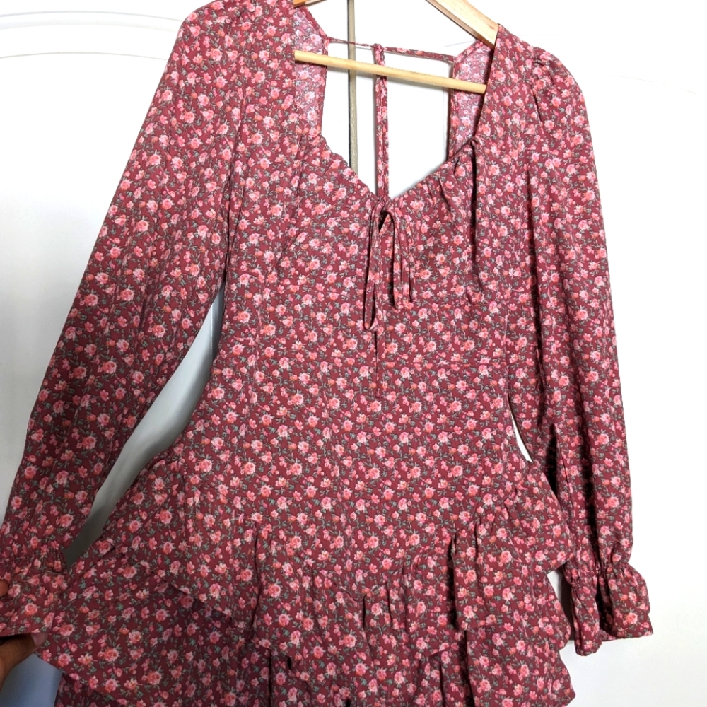Forever 21 floral mini cowgirl dress